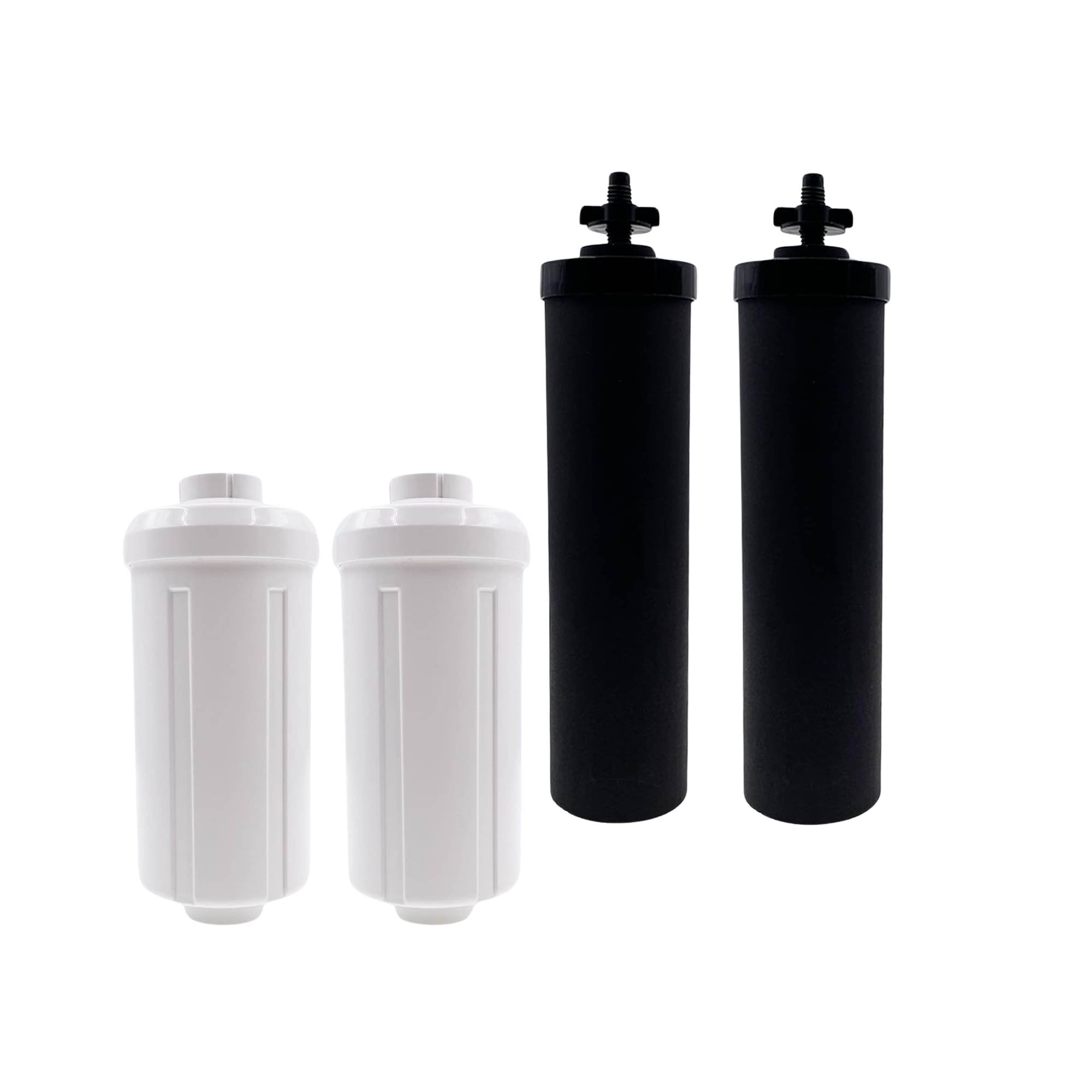Orku Block Carbon + Fluoride Filter Pack - Replacement for Berkey Gravity System